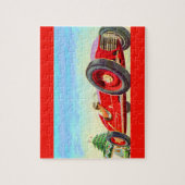 1950赤いレースカー ジグソーパズル (縦)