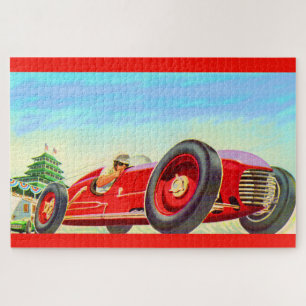 1950赤いレースカー ジグソーパズル