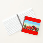 1950赤レーシングカー ノートブック (内部)