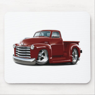 1950-52年のChevyのあずき色のトラック マウスパッド