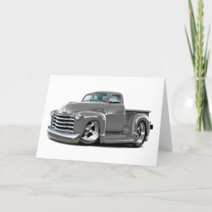 1950-52年のChevyの灰色のトラック カード