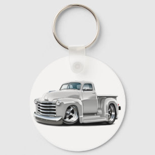 1950-52年のChevyの白のトラック キーホルダー