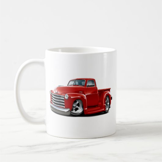 1950-52年のChevyの赤のトラック コーヒーマグカップ (左)