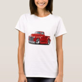 1950-52年のChevyの赤のトラック Tシャツ (正面)