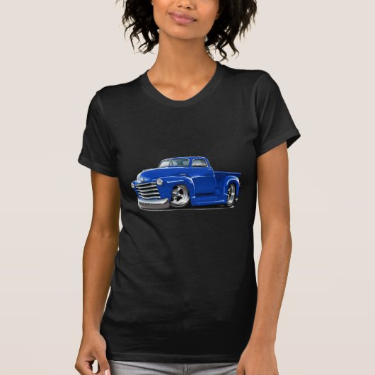 1950-52年のChevyの青のトラック Tシャツ (正面)