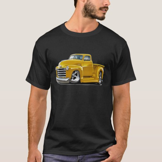 1950-52年のChevyの黄色いトラック Tシャツ (正面)