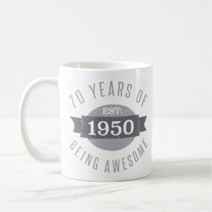 1950 70誕生日素晴らし 男性へ コーヒーマグカップ