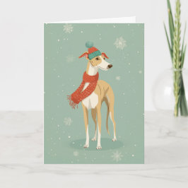 1950 Christmas Greyhound カード