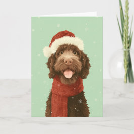 1950 Christmas Labradoodle カード