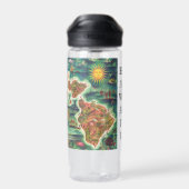 1950 Dole Map of Hawaii Joseph Feher -文字/年 ウォーターボトル (背面)