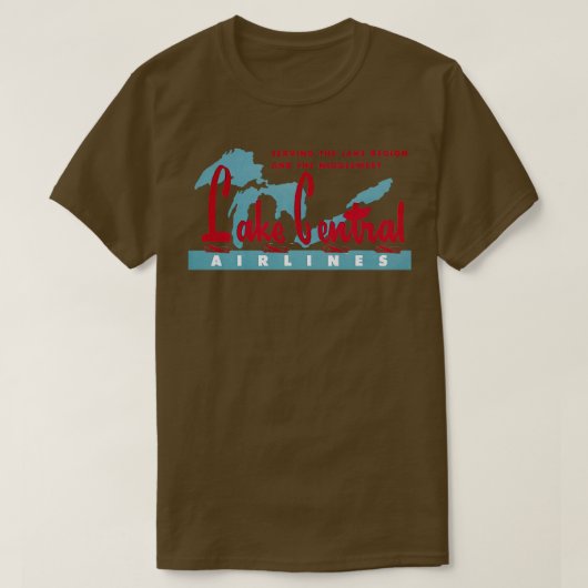 1950 Lake Central Airlines Tシャツ (デザイン正面)