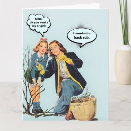 1950sおもしろい主婦 カード