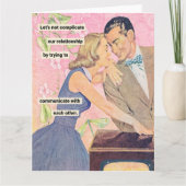 1950sおもしろい主婦 カード (正面)