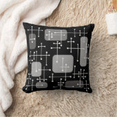 1950sエームズエラアートクロスヘアーズ白黒 クッション (ブランケット)