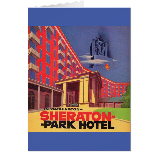 1950sシェラトンパークホテル – ワシントンDC広告 (正面)