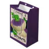 1950sシードパケットのターンアップ ミディアムペーパーバッグ (正面アングル)