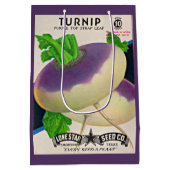 1950sシードパケットのターンアップ ミディアムペーパーバッグ (裏面)