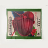 1950sシードパケットビートプリント タペストリー (正面(横))