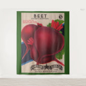 1950sシードパケットビートプリント タペストリー (正面)