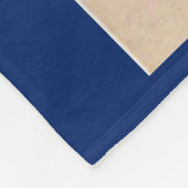 1950sシードパケットホワイトスカッシュプリント フリースブランケット (角)