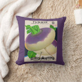 1950sシードパケットturnipsプリント クッション (ブランケット)