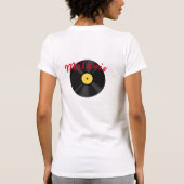 1950sダイナーイエローブラック&ホワイト市松模様に tシャツ (裏面)