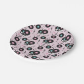 1950sダイナーサドルシューズ紙プレート-レトロ靴下 ペーパープレート (アングル)