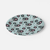 1950sダイナーサドルシューズ紙プレート-レトロ靴下 ペーパープレート (アングル)