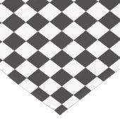 1950sダイナーチェッカーボードテーブルランナー – レトロ靴下 ショートテーブルランナー (コーナー)