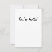 1950sダイナーティール(緑がかった色)ブラック&ホワイト市松模様にレトロ 出欠カード (裏面)