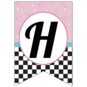 1950sダイナーハッピーバースデーバンティングフラグ – レトロS バンティングフラッグ (第2の旗)