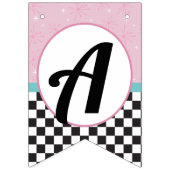 1950sダイナーハッピーバースデーバンティングフラグ – レトロS バンティングフラッグ (第3の旗)