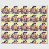 1950sダイナーヴィンテージ ラッピングペーパー (フラット)