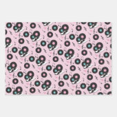 1950sダイナー誕生日ラッピング紙シート – レトロ ラッピングペーパーシート (正面)