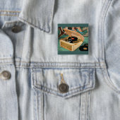 1950sポータブルレコードプレーヤーad 缶バッジ (インサイチュ)