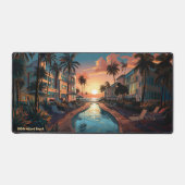 1950sマイアミビーチアートデコホテルat sunrise デスクマット (正面)