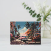 1950sマイアミビーチガーデンヴィラ シーズンポストカード (スタンド正面)