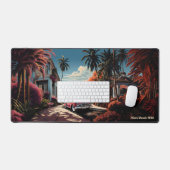 1950sマイアミビーチガーデンヴィラ デスクマット (キーボード&マウス)
