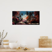 1950sマイアミビーチガーデンヴィラ ポスター (キッチン)