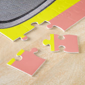 1950sメンズフェドーラハットプリント ジグソーパズル (側面)