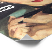 1950sレトロおもしろい主婦とSass ポスター (角)