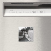 1950sレトロガソリンスタンド付き添い人 マグネット (インサイチュ (食洗機))