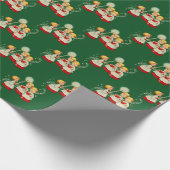 1950sヴィンテージクリスマスプレゼントラップ – 聖歌隊の子供 ラッピングペーパー (角)