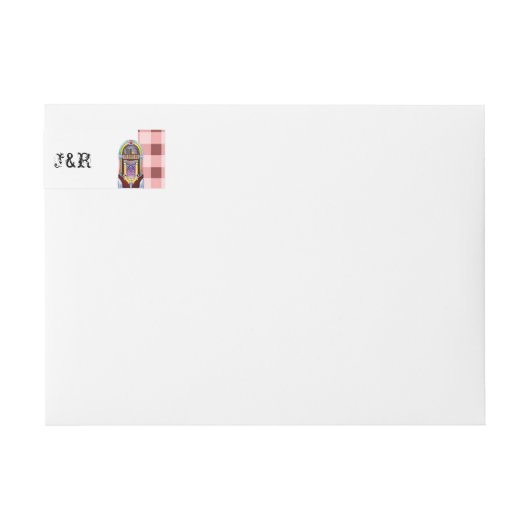 1950sヴィンテージジュークボックスラップのまわりにラベル ラップアラウンドラベル (正面)