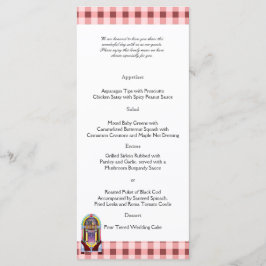 1950sヴィンテージ・ジューク結婚ボックスのメニュー メニュー