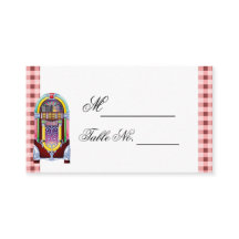 1950sヴィンテージ・ジューク結婚ボックスの座席表