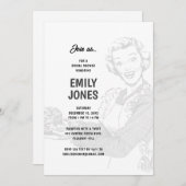 1950s主婦ブライダルシャワー 招待状 (正面/裏面)