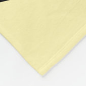 1950s黒猫、黄色 フリースブランケット (角)