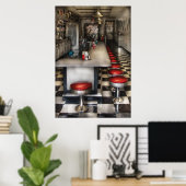 1950's – アイスクリームパーラー ポスター (ホームオフィス)