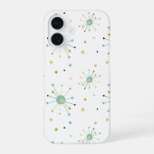 1950s Atomic Age Starburst Mid Century Modern iPhone 16ケース (裏面)